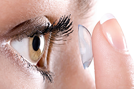 port lentilles de contact