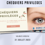Les chéquiers privilèges Dencott / 2M-Contact Été 2023 sont arrivés !