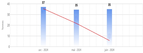 Figure 1 : Bilan carbone CO2 de la filiale Ocellus