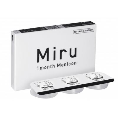 Menicon Miru 1month pour Astigmatisme boite de 6 lentilles
