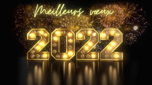 Meilleurs vœux pour cette nouvelle année 2022